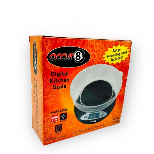 ACCUR8 DIGITAL KITCHEN SCALE 5000 X 1GM  (KSB5)